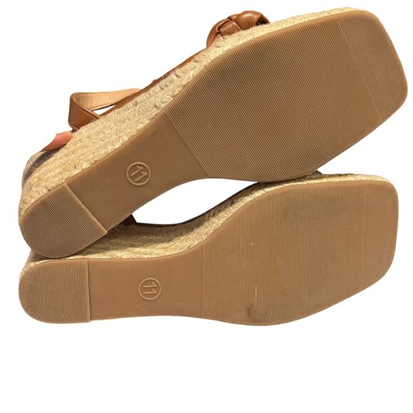 A New Day Women's Joyce Wedge Heels Tan Brown Size 11 - Picture 5 of 9